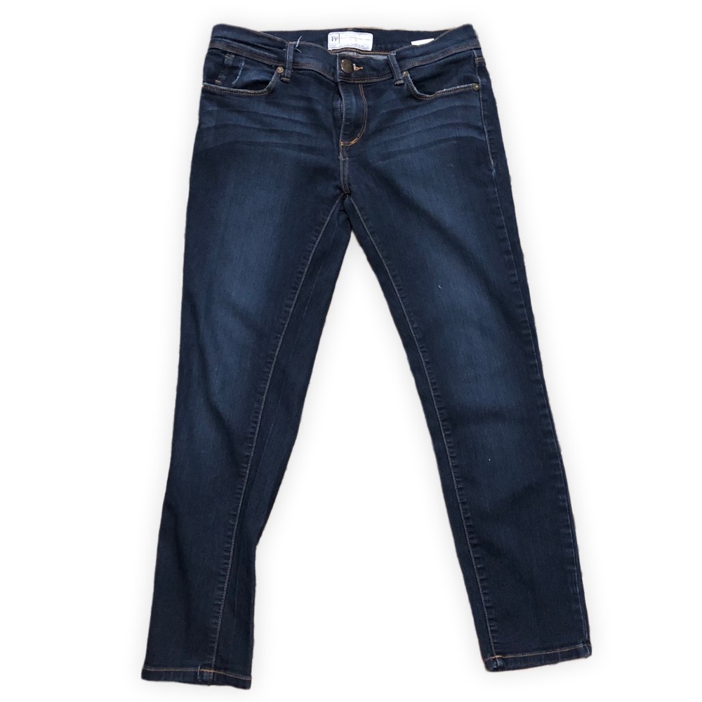 Free People Straight Leg Stretch Denim Dark Wash Jeans 28